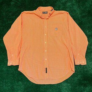 Clemson Button Down Men's Orange Shirt
